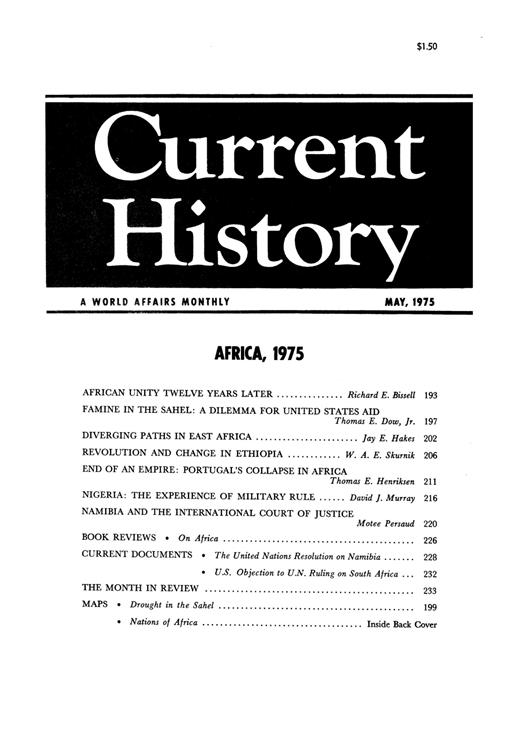 Current History Cover Image for Volume 68, Issue 405
