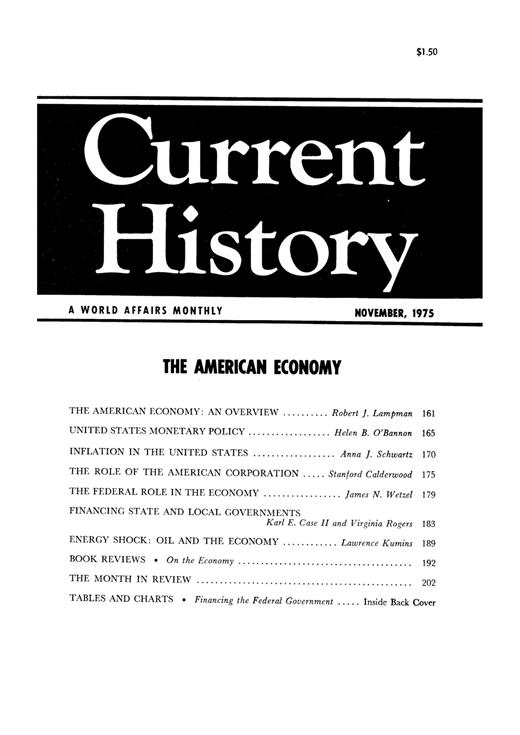 Current History Cover Image for Volume 69, Issue 410