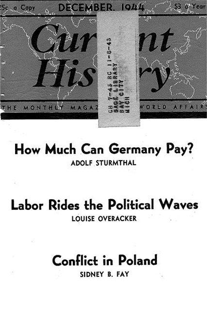 Current History Cover Image for Volume 7, Issue 40