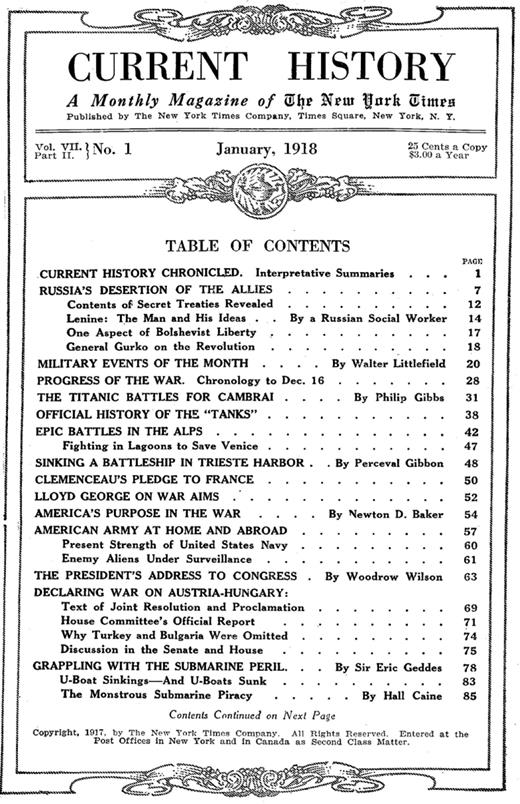 Current History Cover Image for Volume 7_Part-2, Issue 1
