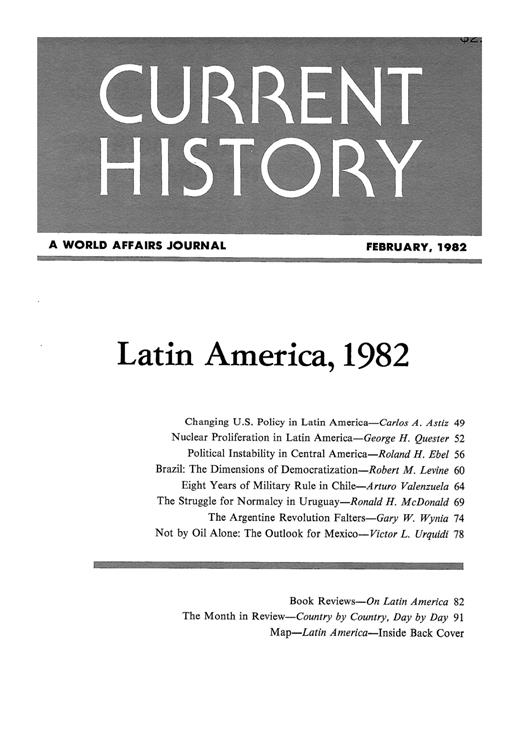 Current History Cover Image for Volume 81, Issue 472