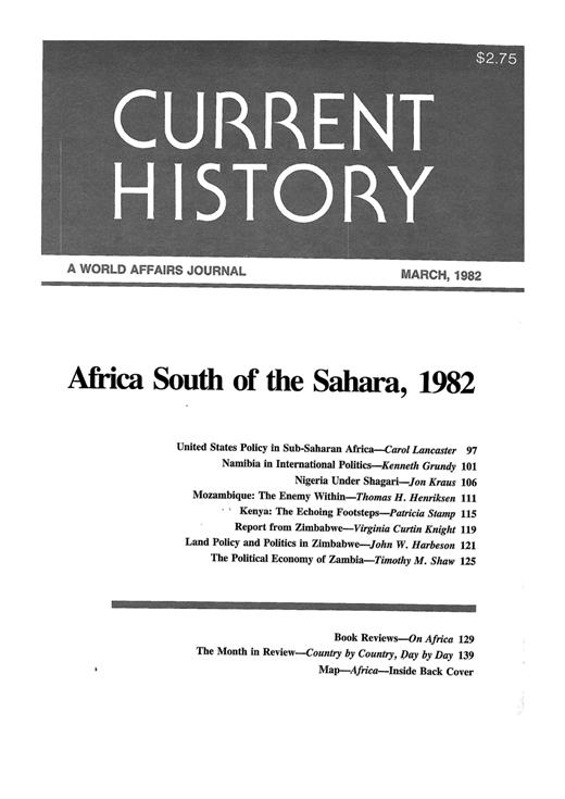 Current History Cover Image for Volume 81, Issue 473