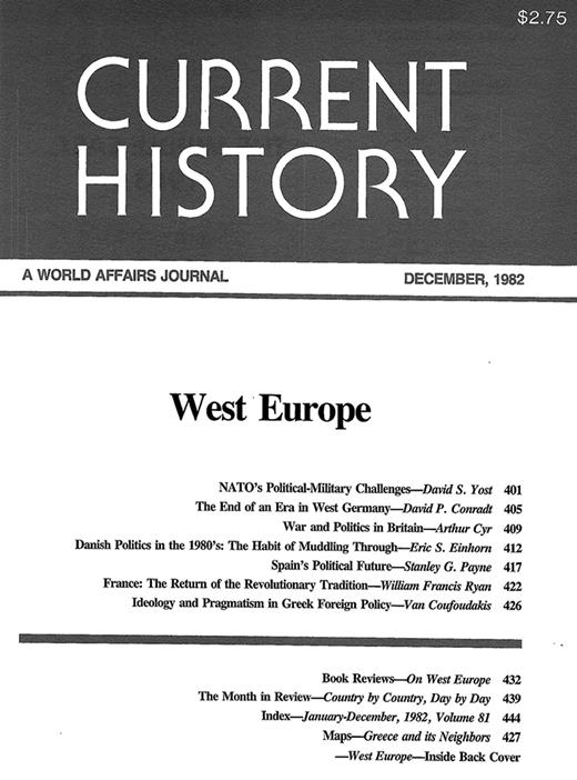Current History Cover Image for Volume 81, Issue 479
