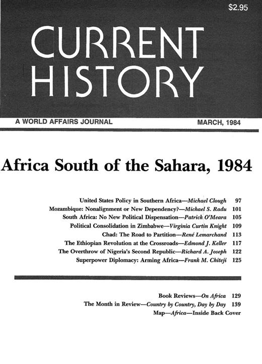 Current History Cover Image for Volume 83, Issue 491