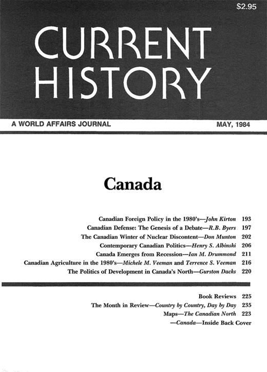 Current History Cover Image for Volume 83, Issue 493