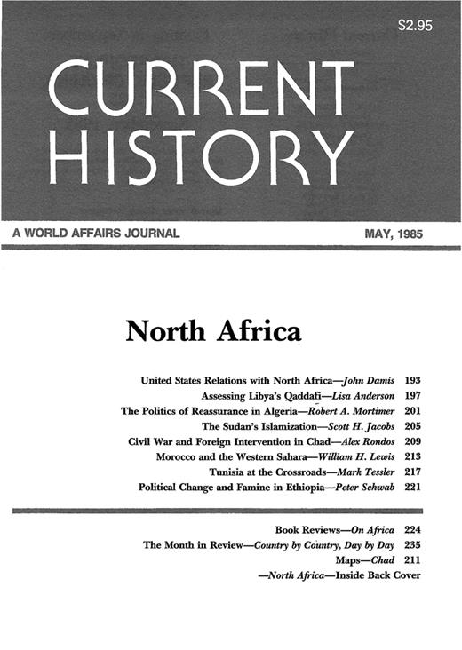 Current History Cover Image for Volume 84, Issue 502