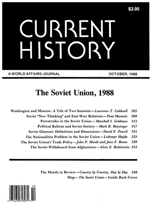 Current History Cover Image for Volume 87, Issue 531