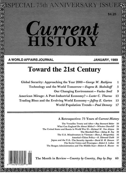 Current History Cover Image for Volume 88, Issue 534