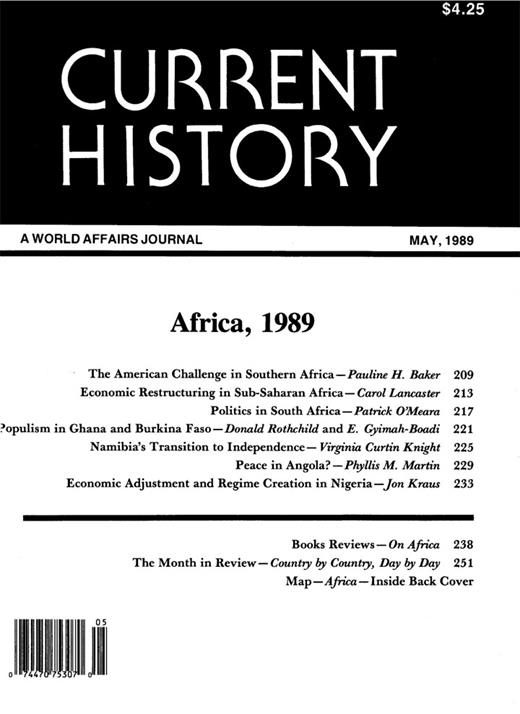 Current History Cover Image for Volume 88, Issue 538