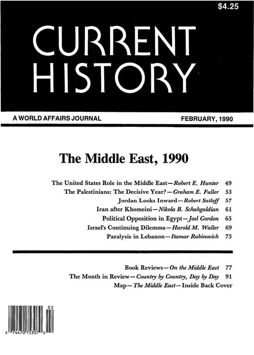 Current History Cover Image for Volume 89, Issue 544