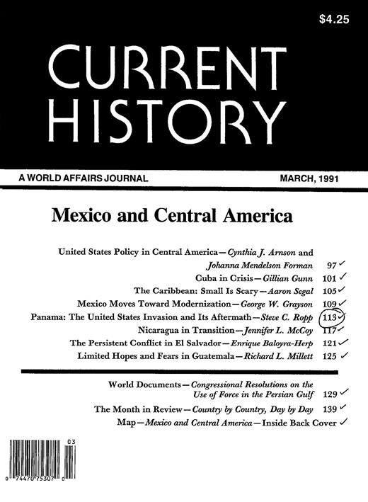 Current History Cover Image for Volume 90, Issue 554
