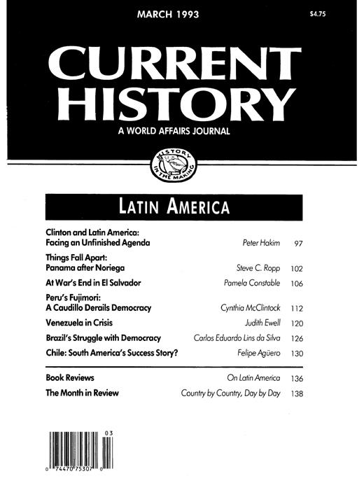 Current History Cover Image for Volume 92, Issue 572