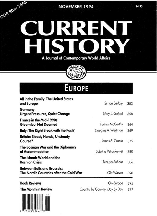 Current History Cover Image for Volume 93, Issue 586