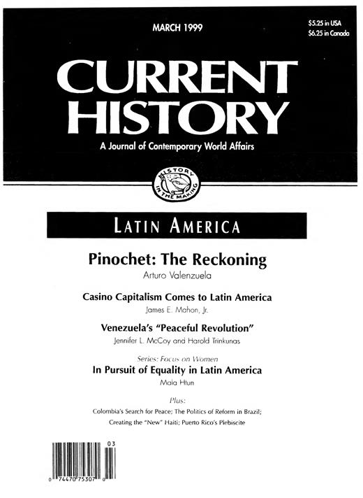 Current History Cover Image for Volume 98, Issue 626