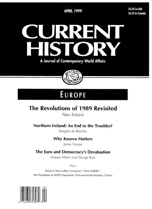 Current History Cover Image for Volume 98, Issue 627
