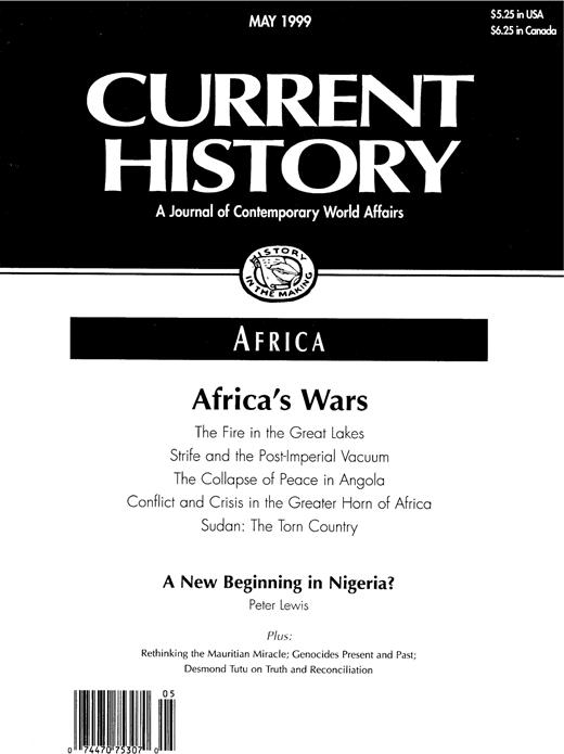 Current History Cover Image for Volume 98, Issue 628