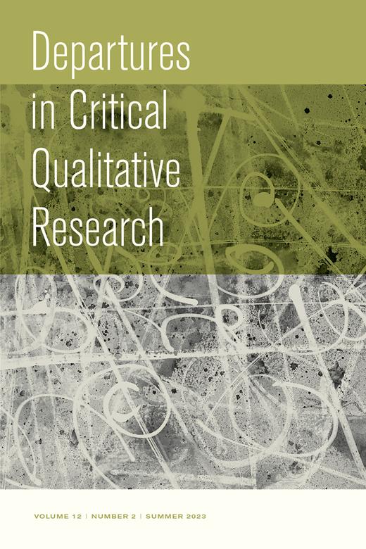 Departures in Critical Qualitative Research Cover Image for Volume 12, Issue 2