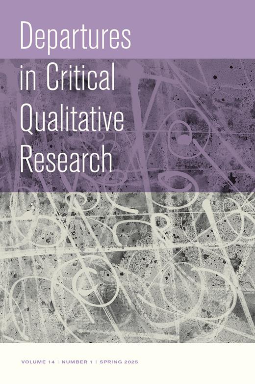 Departures in Critical Qualitative Research Cover Image for Volume 14, Issue 1