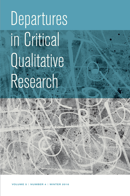 Departures in Critical Qualitative Research Cover Image for Volume 5, Issue 4