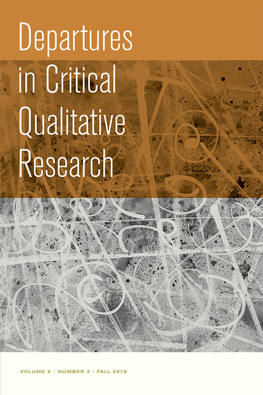 Departures in Critical Qualitative Research Cover Image for Volume 8, Issue 3