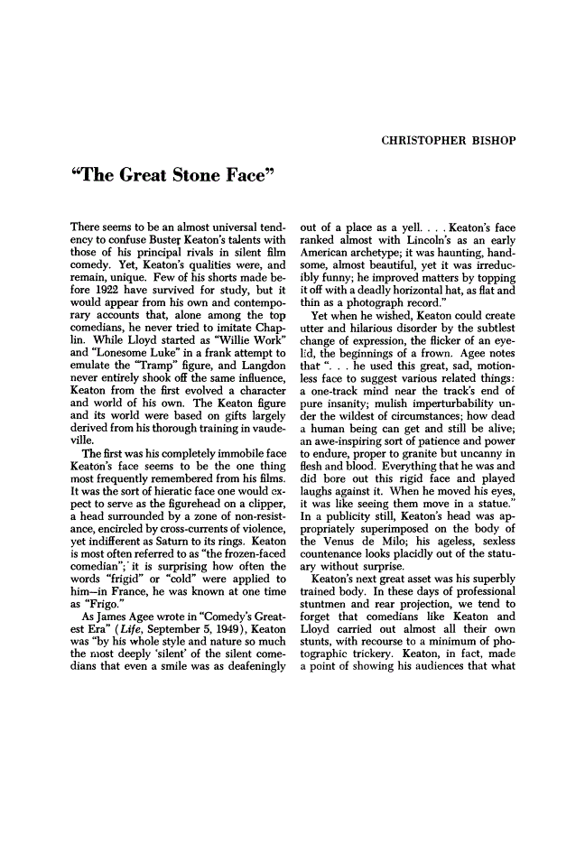 First page of "The Great Stone Face"