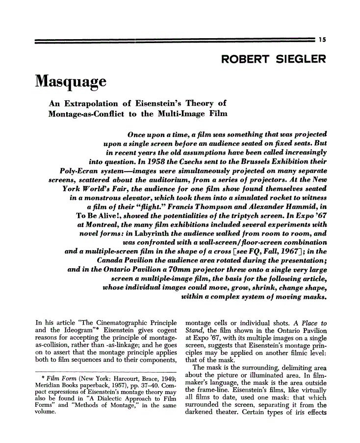 Vertov montage image