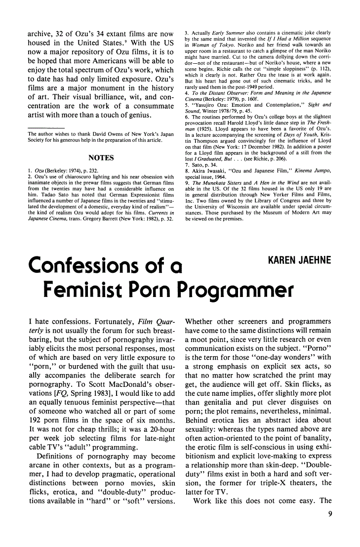 First page of Confessions of a Feminist Porn Programmer