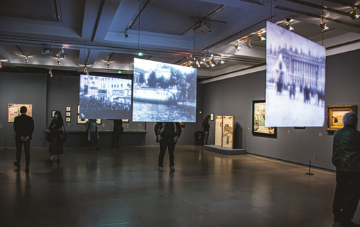 A gallery from the Enfin le cinéma exhibit at the Musée d’Orsay.