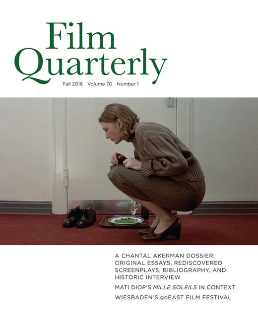 Film Quarterly Cover Image for Volume 70, Issue 1