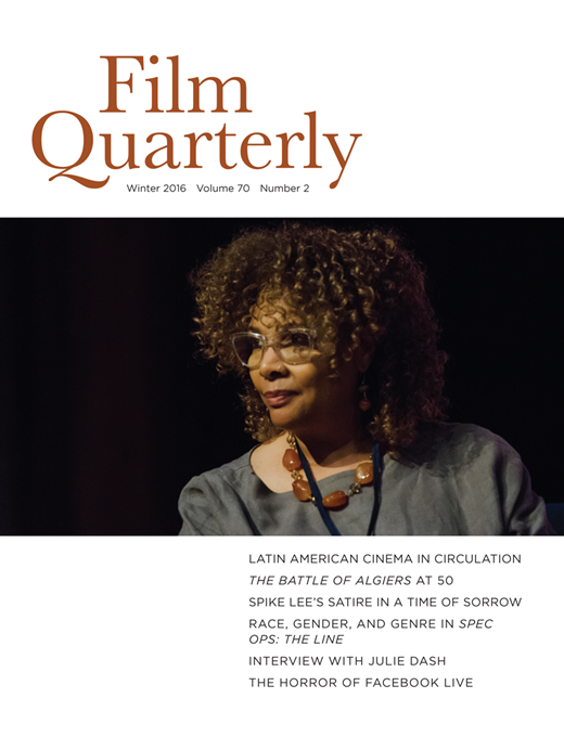 Film Quarterly Cover Image for Volume 70, Issue 2