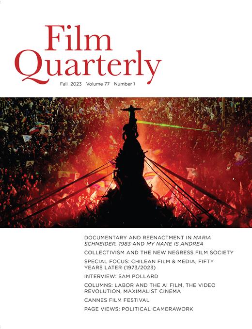 Film Quarterly Cover Image for Volume 77, Issue 1