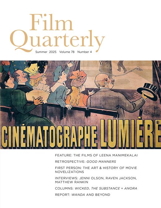 Film Quarterly Cover Image for Volume 78, Issue 4