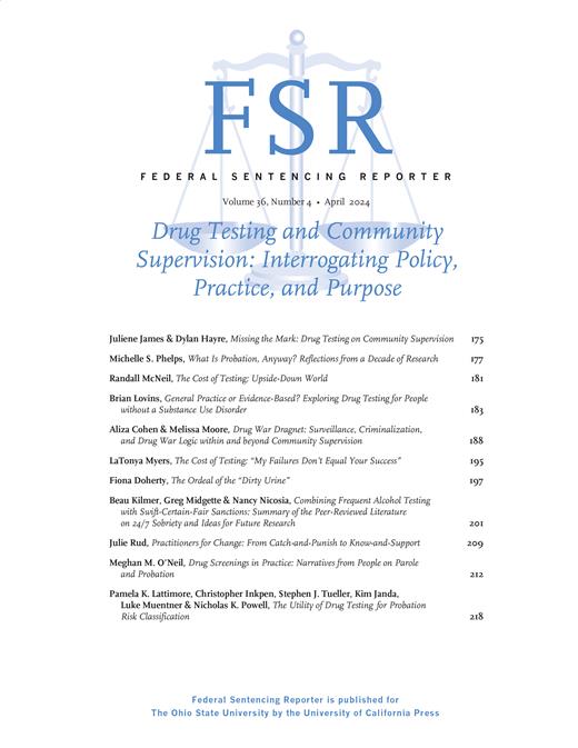 Federal Sentencing Reporter Cover Image for Volume 36, Issue 4