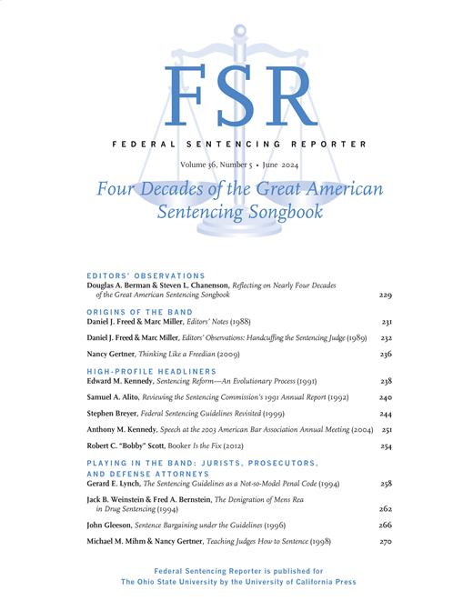 Federal Sentencing Reporter Cover Image for Volume 36, Issue 5
