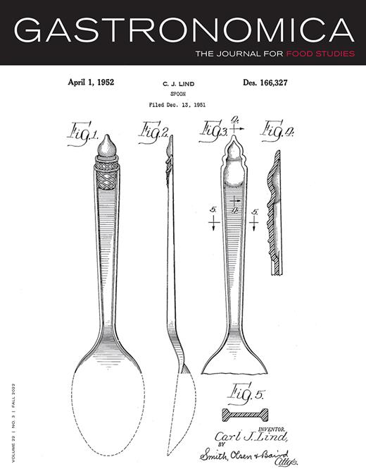 Gastronomica Cover Image for Volume 22, Issue 3