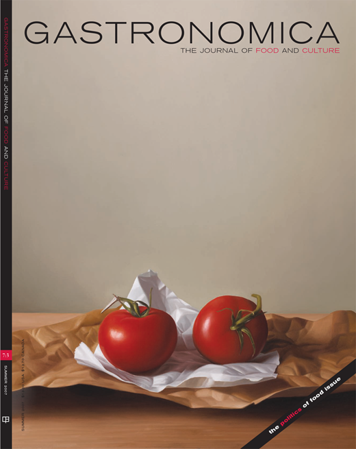 Gastronomica Cover Image for Volume 7, Issue 3