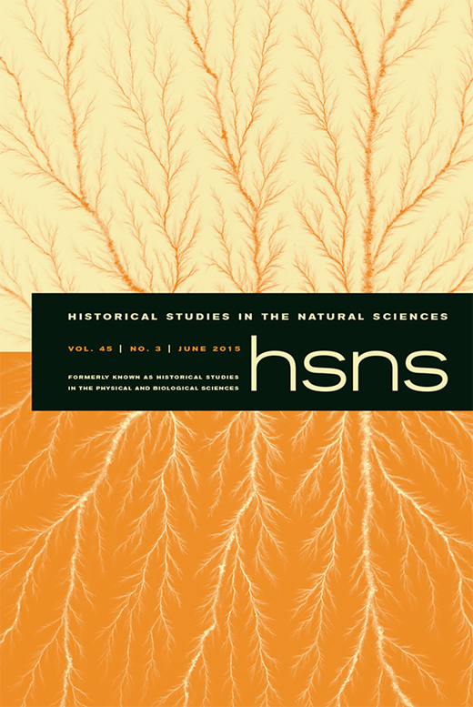 Historical Studies in the Natural Sciences Cover Image for Volume 45, Issue 3