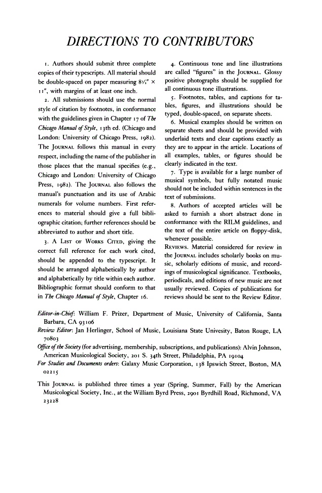 First page of Back Matter
