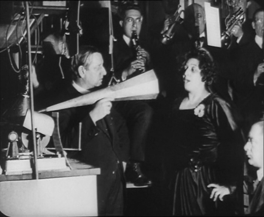 Opening shot of Making a Record (1918–24), a short film outlining the musical and industrial processes involved in the production of gramophone discs. © British Pathé, Film ID 1008.13, canister EP 306. Used by permission.
