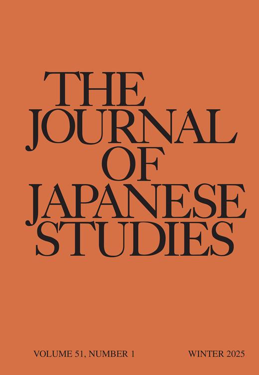 The Journal of Japanese Studies Cover Image for Volume 51, Issue 1