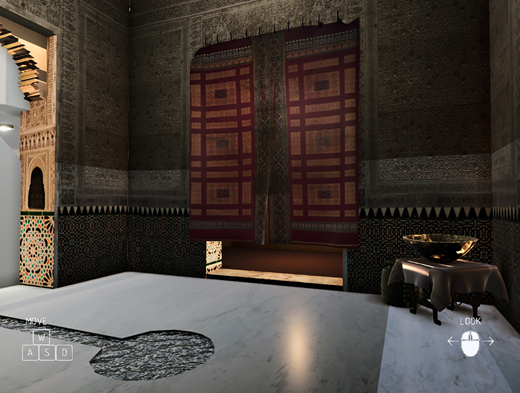 The Hall of Two Sisters in the final version of the project.