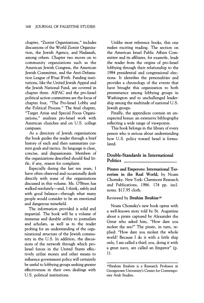 First page of Double-Standards in International Politics