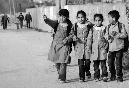 Children just getting out of school in Jabalia. (2012, photo by the author)
