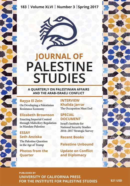 dissertation palestinian economy