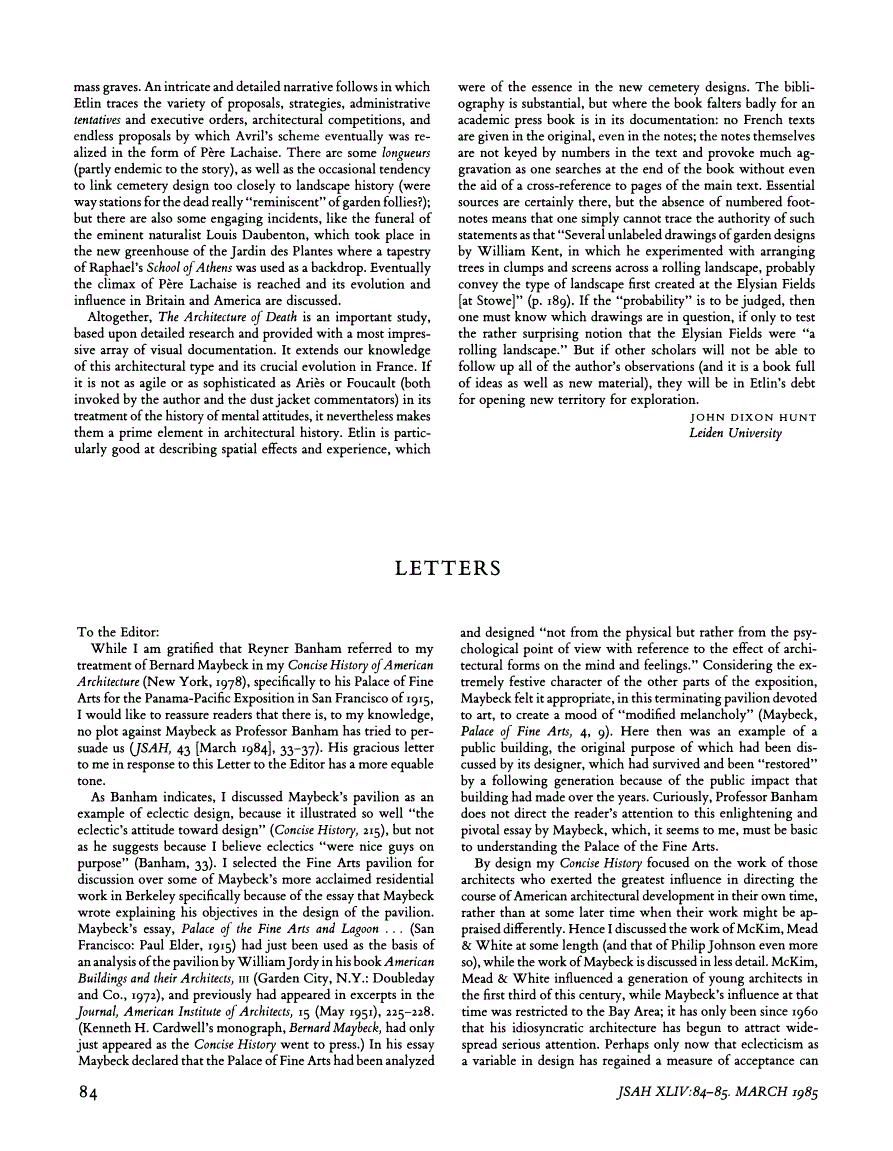 First page of Letters