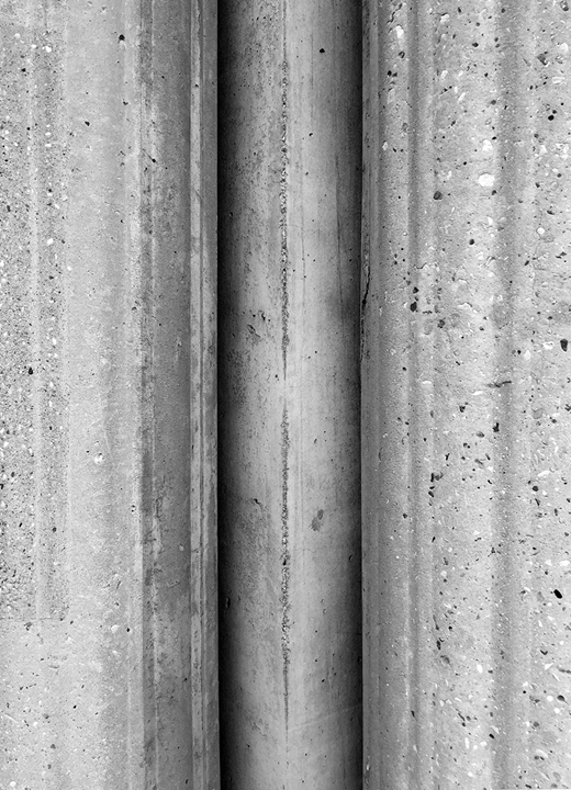 Figure 9. Perret Frères, Notre-Dame du Raincy, Le Raincy, France, 1923, detail of the concrete at the belfry columns (author's photo).