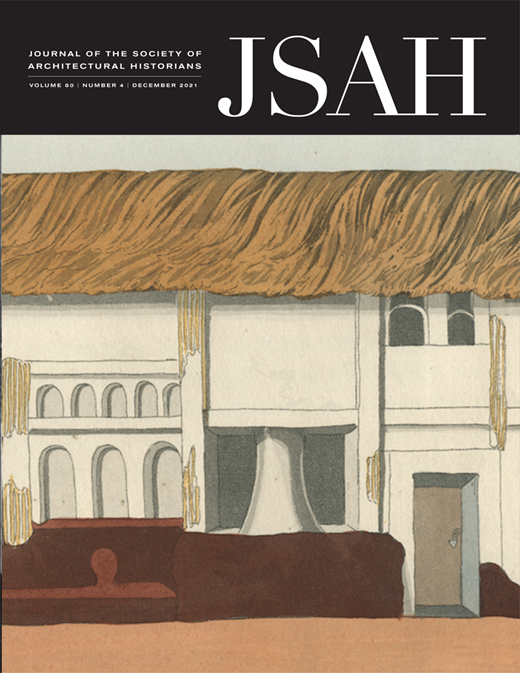 Journal of the Society of Architectural Historians Cover Image for Volume 80, Issue 4