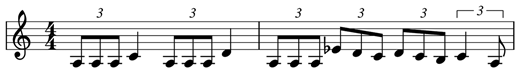 Excerpt from Phrase 1 of Uematsu’s “Still More Fighting!”