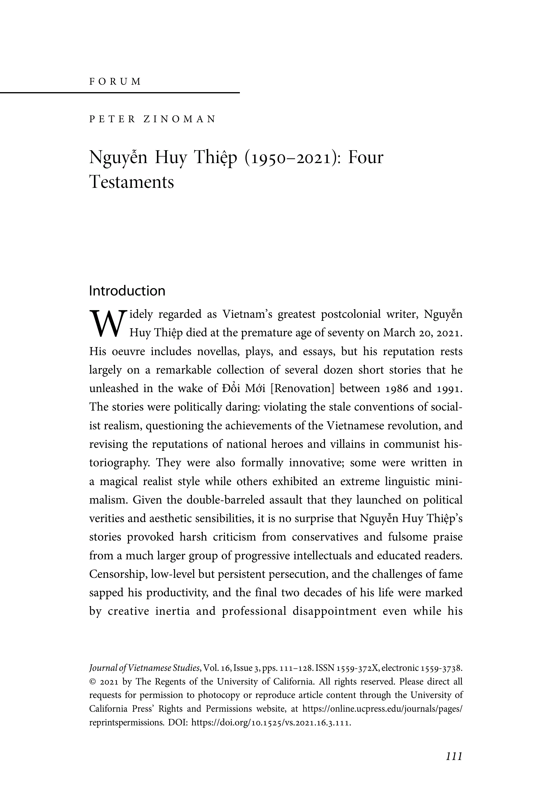 First page of Introduction