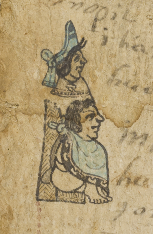 Detail of tlahtoani Cihuacoatl, unidentified Nahua artist(s), Tira of don Martín. National Museum of the American Indian, Smithsonian Institution, 13/6913 (artwork in the public domain; photograph by Leah Bright and E. Keats Webb provided by NMAI Photo Services)